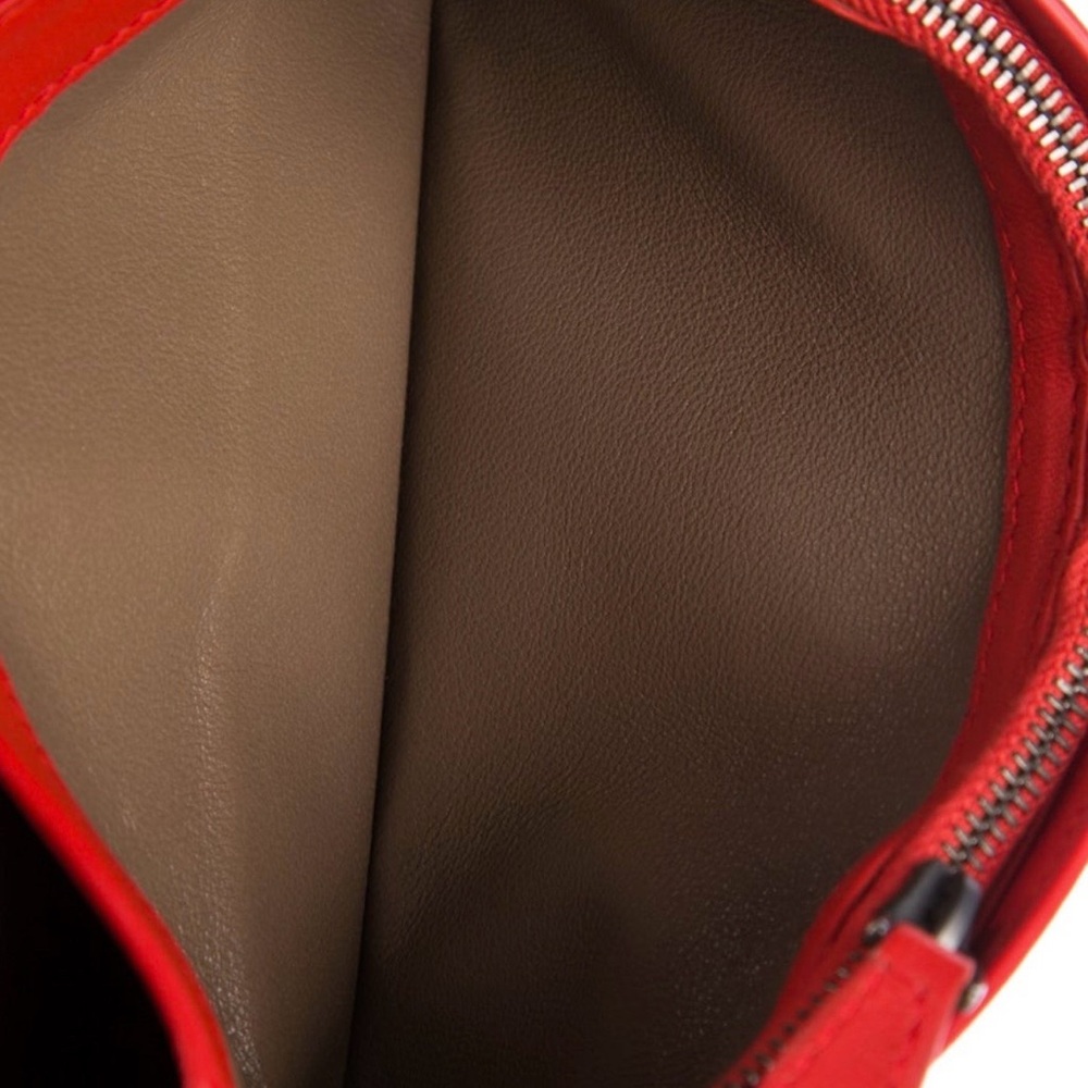 Bottega Veneta Intrecciato Red Woven Leather Clutch Purse - Picture 4 of 14